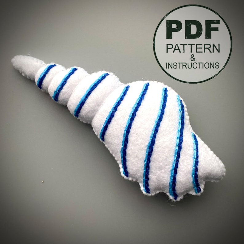 Felt Seashells Sewing Pattern: Coastal Decor Ornaments (PDF Pattern) - Etsy