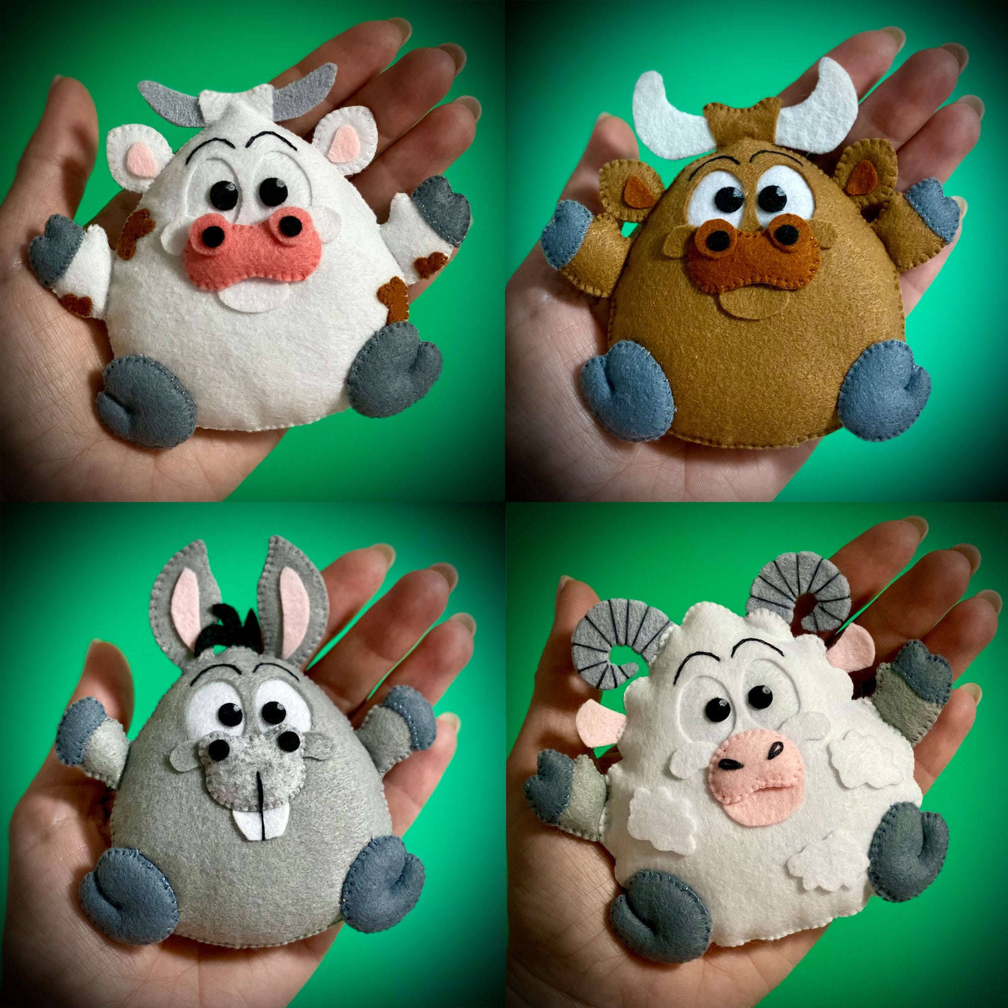 Doxiru Kit De Fieltro Punzonado De 12 Animales – Set Completo Con Agujas, Lana Y Herramientas Para Principiantes, Regalo De Manualidades