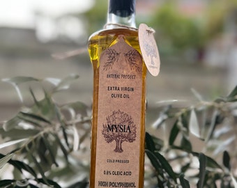 Extra natives Olivenöl mit hohem Polyphenolgehalt, trocken und kaltgepresst, Antioxidantien, frühe Ernte, Ägäische Oliven 0,5 Liter, 16,9 fl.oz