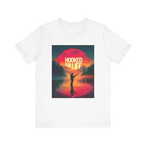Hooked for Life Fishing Tee: Angler Gift - Outdoor Adventures