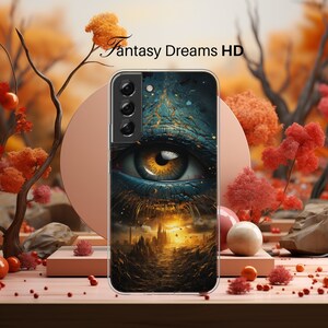Fantasy Eye Art Samsung Galaxy Handyhülle: Abstrakter TPU-Schutz