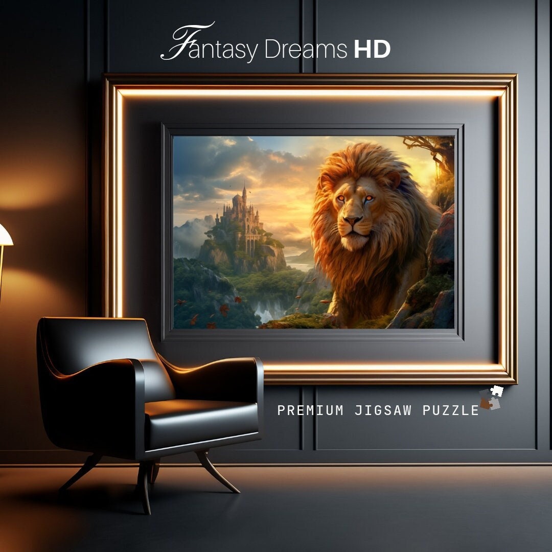 Puzzle Fantasy Lion | Unique Jigsaw Puzzle for Adults and Children ...