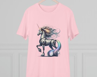Robotic Unicorn T-Shirt: Futuristic Sci-Fi Fantasy Tee
