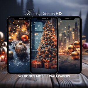 Christmas Mobile Wallpapers Collection | Winter Christmas Wallpaper iPhone | Christmas Phone Background | Winter HD Bundle Set - Pack#04