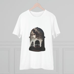Celestial Observatory T-Shirt: Organic Cotton Space Exploration Tee
