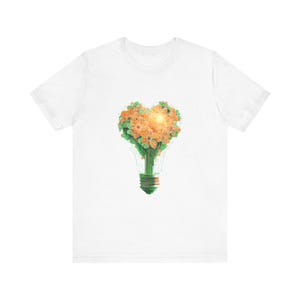 Surreal Light Bulb Graphic Tee: Unisex Cotton T-Shirt