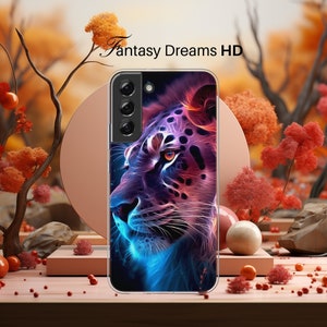 Fantasy Lion Samsung Galaxy Hülle: Abstrakte Kunst, schützendes TPU