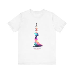 Maglietta unisex Moon Child: grafica con stelle celesti, regalo di astrologia