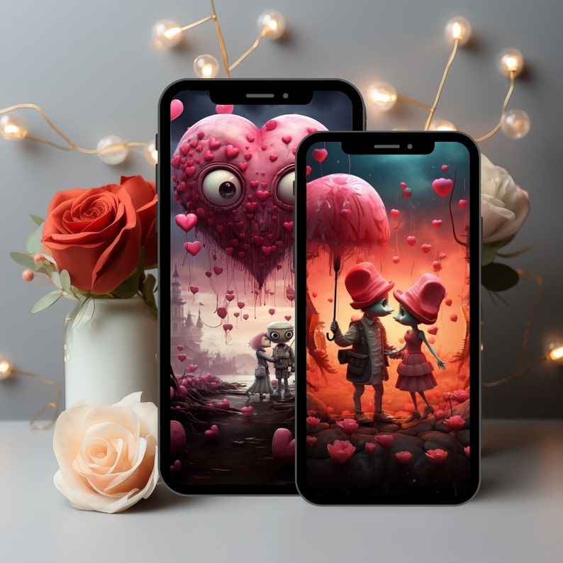 Valentine's Day Mobile Wallpapers | Fantasy Phone Background | Instant ...