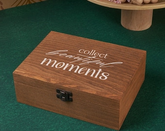 Customizable Wooden Pull-Out Photo Box - Christmas Gift - Preserve Your Unforgettable Memories - Only Box