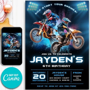 Faire-part d'anniversaire motocross garçon Faire-part d'anniversaire motocross Faire-part d'anniversaire motocross Faire-part d'anniversaire motocross Faire-part d'anniversaire saut de terre