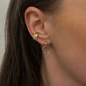 Conch Earring, Ear Cuff 14k Gold Filled, Adjustable Ear Cuff, Non Pierced Earring, Fake Conch Piercing, Fake Cuff Earring, Chunky Ear Cuff