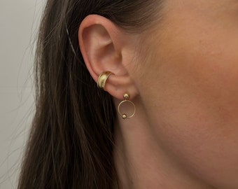 Conch Earring, Ear Cuff 14k Gold Filled, Adjustable Ear Cuff, Non Pierced Earring, Fake Conch Piercing, Fake Cuff Earring, Chunky Ear Cuff