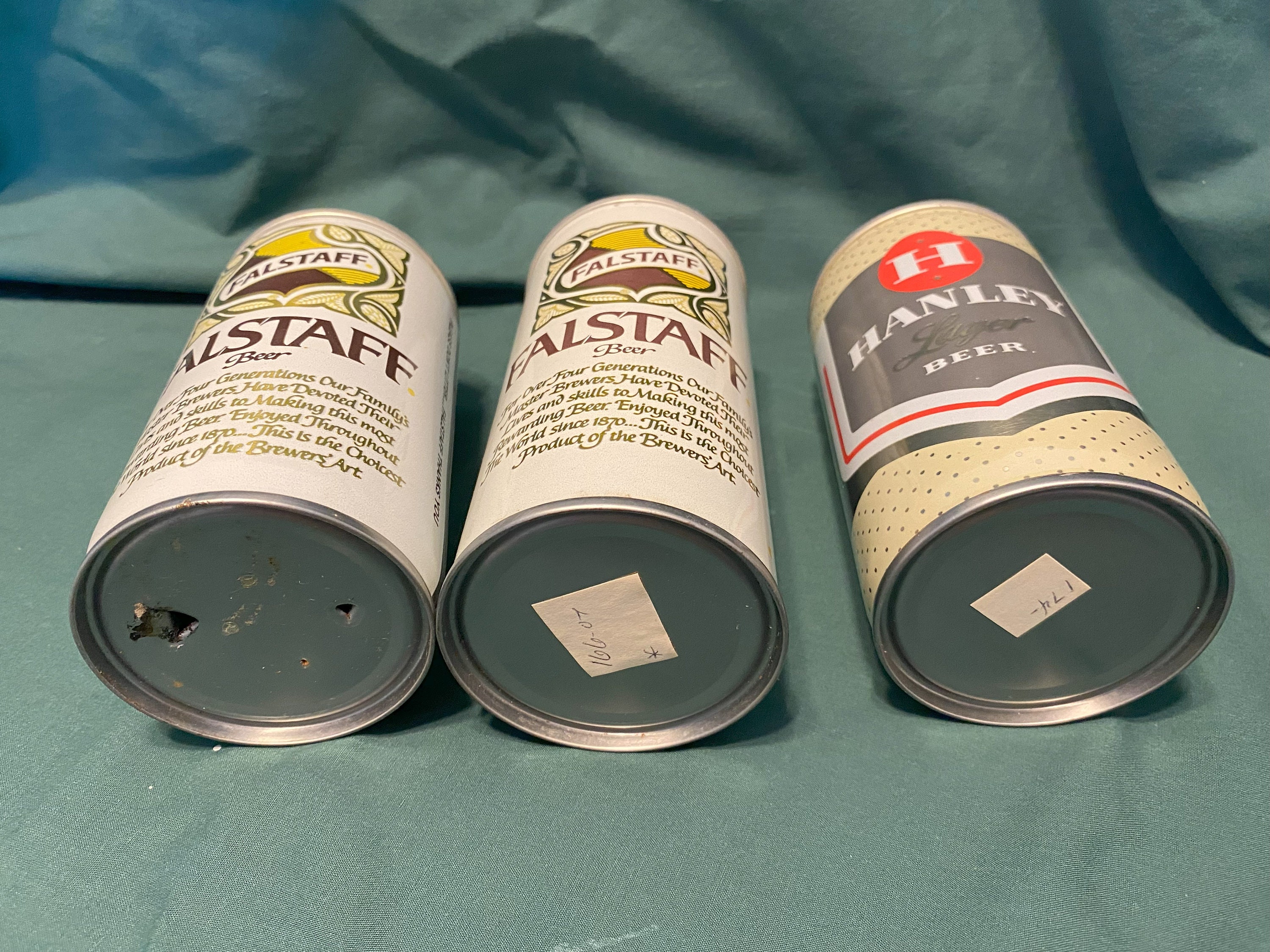 Vintage Falstaff Brewing Corporation Beer Can Variety. Three