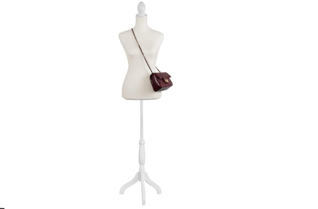 Dkeli Female Mannequin Torso With Tripod Stand - Adjustable Green Dress Form For Display, Realistic Half Body, Adult Size