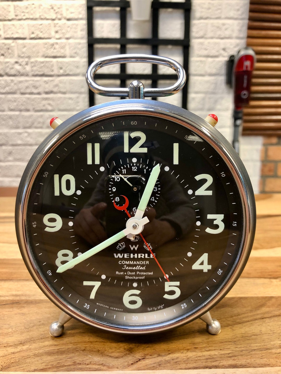 1960's Rare Vintage Desk Alarm Clock wehrle Etsy