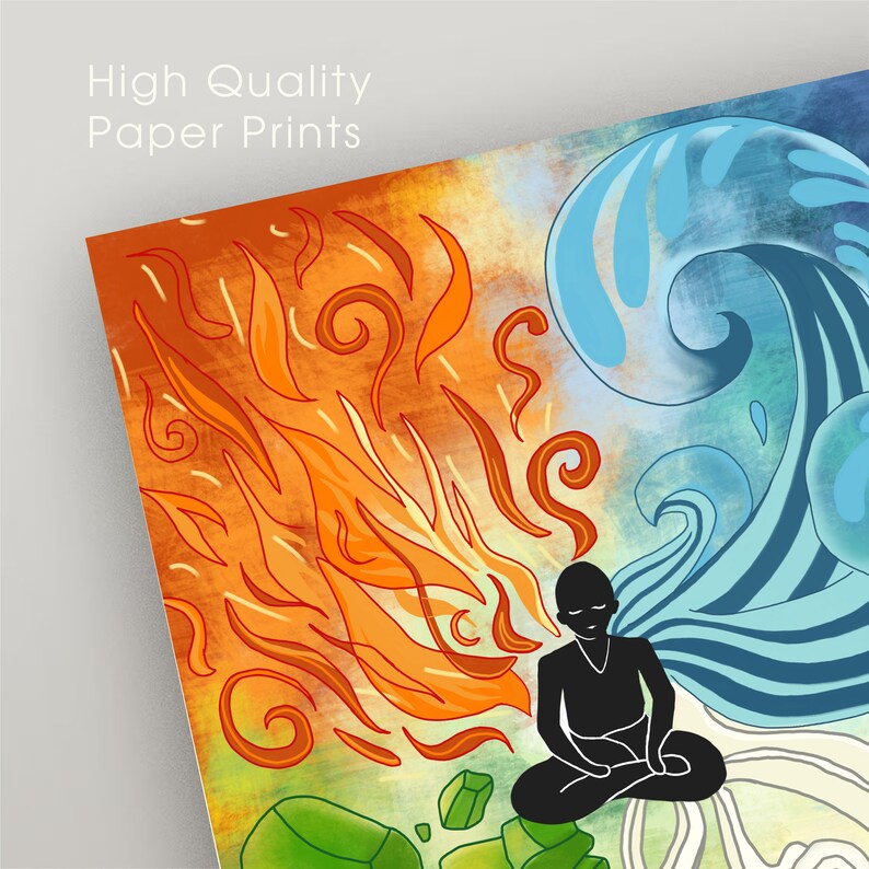 Illustrated Poster Digital Download Element Theme Hand Drawn Style ...