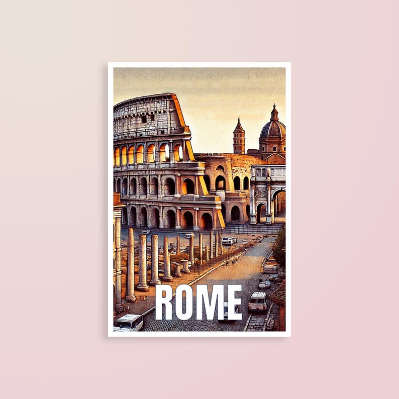 Italy Travel Postcard Set | Iconic Italian City Art (4x6 In) - Etsy