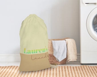 Sac à linge pour l’université, sac à vêtements personnalisé, cadeau de colocataire personnalisé, panier à linge, essentiels de dortoir