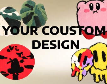 Your own design as a carpet, handmade, tufting