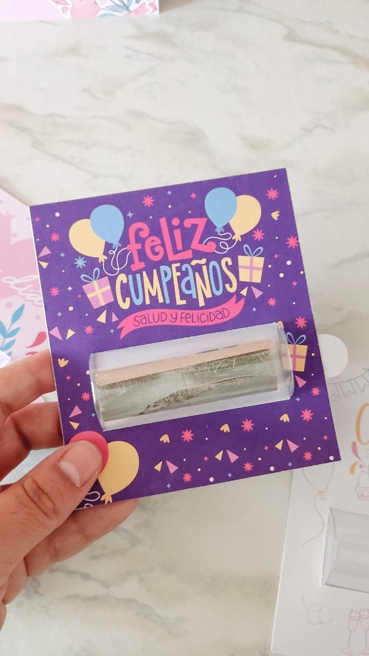 Tarjetas de regalo de cumpleaños - Etsy México, image size:720x1280
