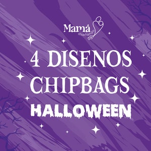 4 Halloween chip bag designs