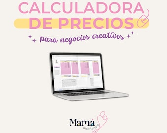Price calculator for creative stationery + income, expense and money management tracker, Excel spreadsheet