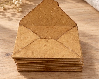 Handmade Deckle Edge Vintage Paper Envelopes: Wedding Invitations, Greeting Cards