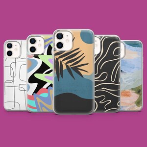 Coque de téléphone modernisme charmante couverture d&#39;art moderne pour iPhone 17 16 15 14 13 12 11 Samsung S25Ultra S24 S23FE A55 A35 A16 Pixel 10 Pro 9A 8A 7A