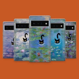 Coque pour téléphone avec chat, Amoureux des chats, compatible avec Google Pixel 9 9Pro 9A 8 8A 8Pro 7 7A 6A 5A, iPhone 16 15 14 13 12 11, Samsung S25 S24 A55 A35