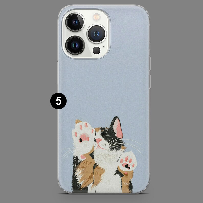 Cat Phone Case Cute Catlovers Cover für iPhone 15 14 13 12 11 Xr Samsung S24Ultra S24 S23 S23FE A54 A34 A15 A14 Pixel 8 8A 7A 7Pro 6A 8Pro Bild 6