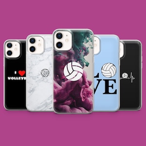 Volleybal Telefoon Case Sport Speler Cover past voor iPhone 16 15 14 13 12 11 Samsung S25Ultra S24 S23FE A55 A35 A16 Pixel 9 9Pro 8 8A 7A