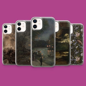 Dark Art Phone Case Grunge Academia Cover fits for iPhone 17 16 15 14 13 12 11 Samsung S25Ultra S24 S23FE A55 A35 A16 Pixel 10 Pro 9A 8A 7A