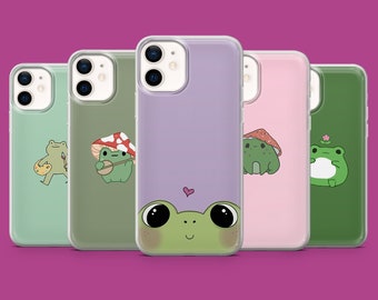 Funda para teléfono con diseño de rana anfibia y sapo saltador para iPhone 17, 16 Pro, 15, 14, 13, 12, Samsung S26, S25, S24, S23, A57, A17, Pixel 10, 10A, 9
