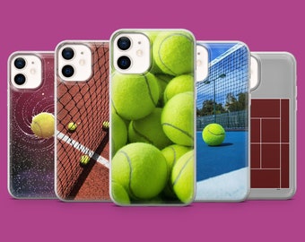 Tennis Handytasche Ballspielplatz Cover für iPhone 15 14 13 12 11 Xr Samsung S24Ultra S23FE S22 A54 A34 A15 A14 Pixel 8 8A 7A 7Pro 6A