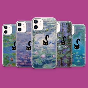 Coque pour téléphone portable Catlovers Catlovers mignons pour iPhone 16Pro, 15, 14, 13, 12, Samsung S25Ultra, S24, S23, S22, A16, A55, A35, Pixel 9, 9A, 8A
