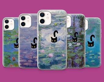 Cat Phone Case Cute Catlovers Kitten Cover fits for iPhone 17, 16 Pro, 15, 14, 13, 12, Samsung S26, S25, S24, S23, S22, A57, Pixel 10, 9A