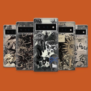 Coque de téléphone grunge style emo gothique compatible avec Pixel 11, 10A, 9 Pro XL, iPhone 18 Pro, 17, 16, 15, 14, 13, Samsung S26, S25, S24, S23, A57