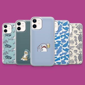 Shark Phone Case Sea Ocean Life Cover for iPhone 15 14 13 12 11 Xr Samsung S24Ultra S24 S23 S23FE A54 A34 A15 A14 Pixel 8 8A 7A 7Pro 6A 8Pro