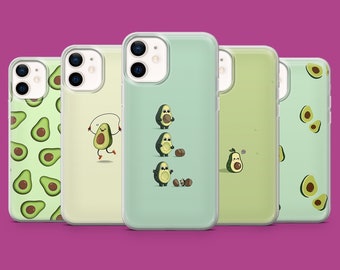 Funda de aguacate Superfood Fresh para iPhone 17, 16 Pro, 15, 14, 13, 12, Samsung S26, S25, S24, S23, S22, A57, A17, Pixel 10, 10A, 9A