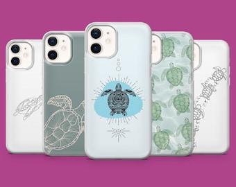 Funda acuática con diseño de tortuga marina para iPhone 17, 16 Pro, 15, 14, 13, 12, Samsung S26, S25, S24, S23, S22, A57, A17, Pixel 10, 10A, 9A