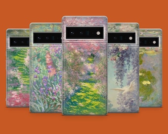 Monet Handyhülle Claude Artful Berühmt Gemälde Cover für Pixel 10, 10A, 9Pro XL, 8A, iPhone 17, 16 Pro, 15, 14, Samsung S26, S25, S24, S23