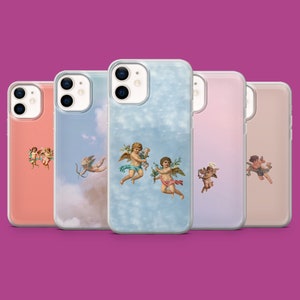 Angel Phone Case Cupid Cherub Cover fits for iPhone 17 Air 16 15 14 13 12 11 Samsung S25Ultra S24 S23FE A55 A35 A16 Pixel 10 Pro 9A 8A 7A