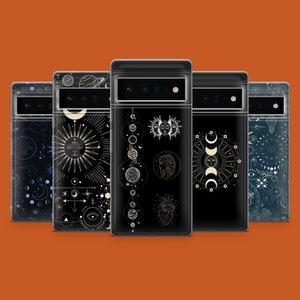 Stars Phone Case Calestial Astrology Cover fits for Google Pixel 9 9Pro XL 8 8A 8Pro 7A 6A, iPhone 16 15 14 13 12, Samsung S25 S24 A55 A35