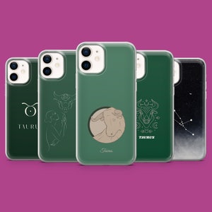 Etui na telefon ze znakiem Byka, zodiakalny horoskop, na iPhone'a 16 15 14 13 12 11, Samsunga S25Ultra S24FE S23 A55 A35 A16 Pixel 9 9Pro 8 8A 7A