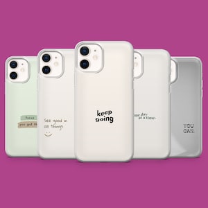 Custodia per telefono con citazione motivazionale per iPhone 16 15 14 13 12 11 Samsung S25Ultra S24 S23FE A55 A35 A16 Pixel 9 9Pro 8 8A 7A