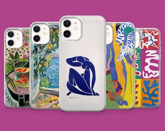 Funda para teléfono Henri Matisse con pintura artística para iPhone 17, 16 Pro, 15, 14, 13, 12, Samsung S26, S25, S24, S23, S22, A17, Pixel 10, 10A, 9A
