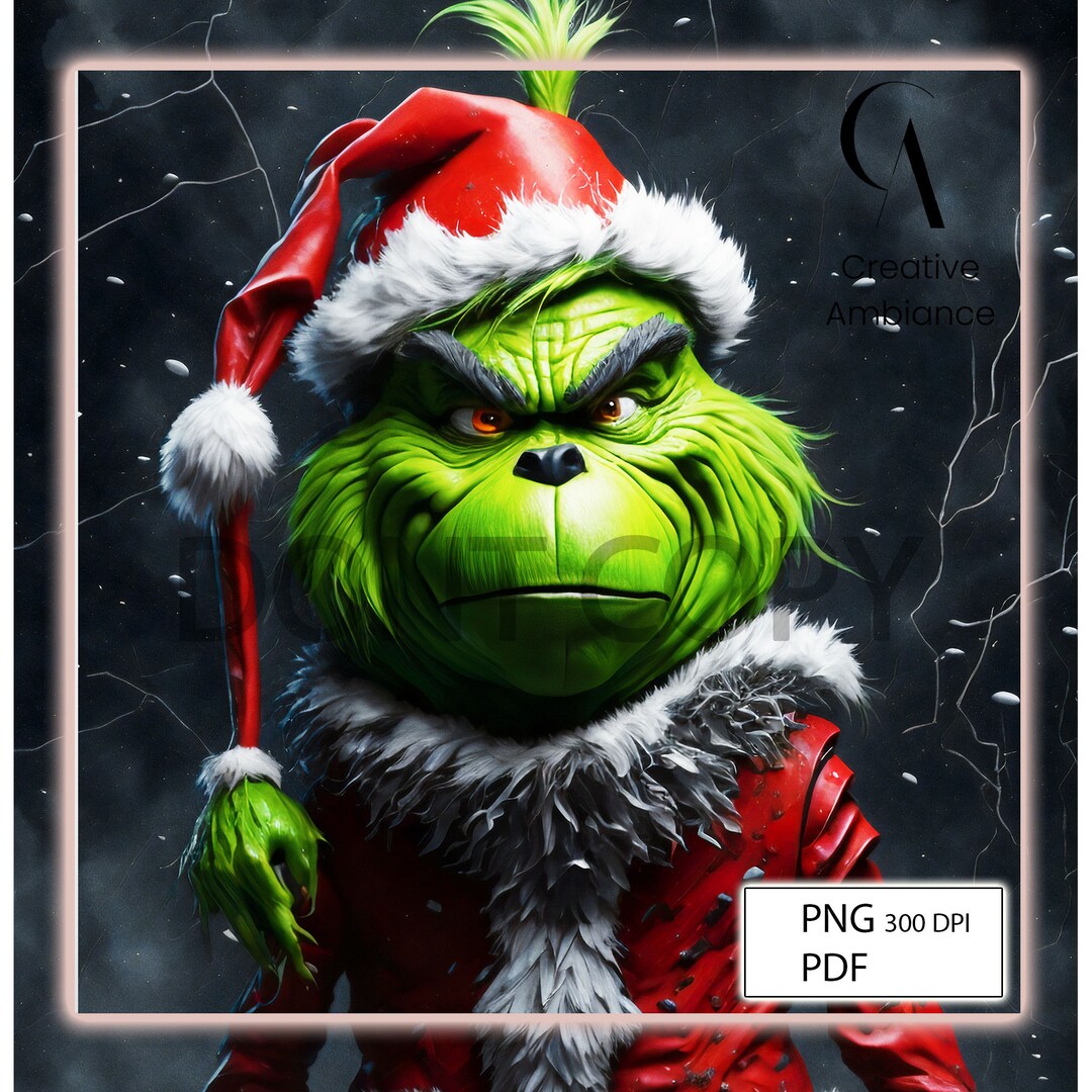 Grinch PNG-PDF, Grinch Shirt Digital Design, Grinch Sweatshirts, the ...