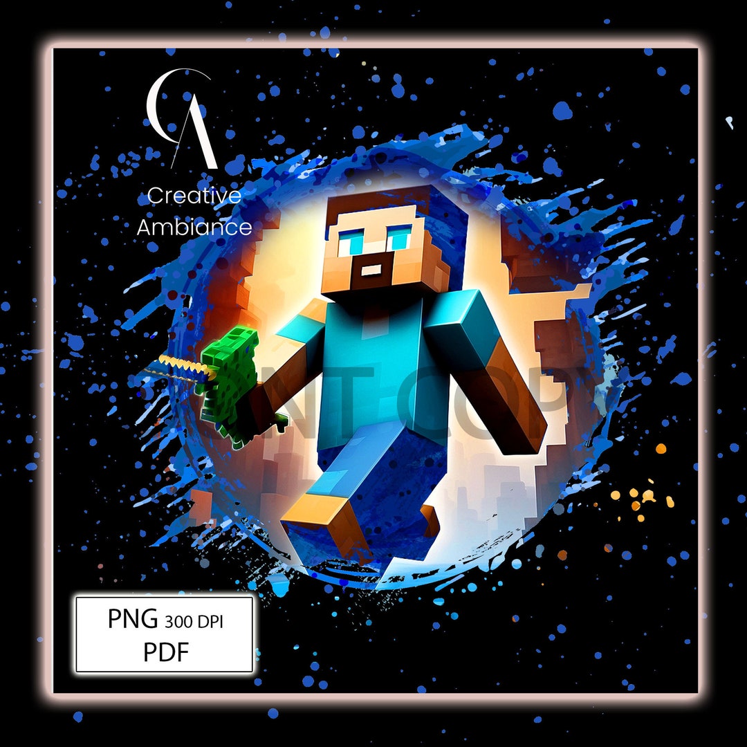 Minecraft PNG-PDF, Minecraft Clipart, Minecraft Shirt , Minecraft ...