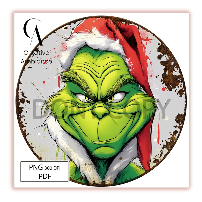 Grinch PNG-PDF, Grinch Shirt Digital Design, Grinch Sweatshirts, the ...